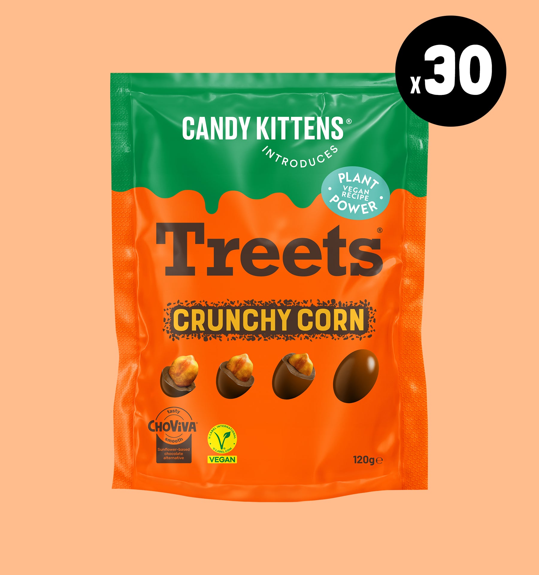 Treets Crunchy Corn (Case of 30 x 120g)