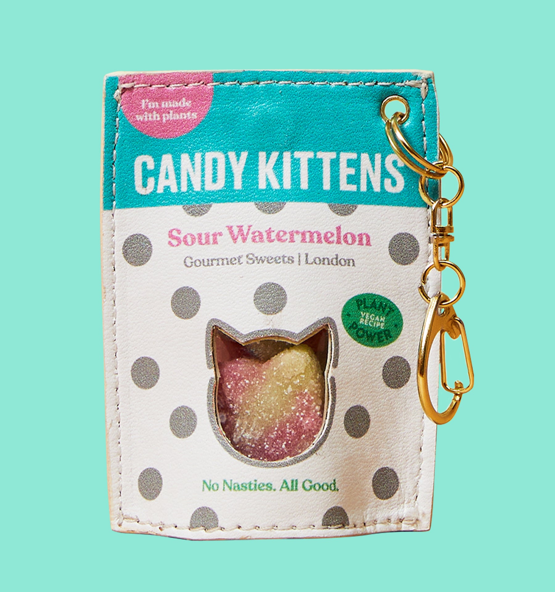 Candy Kittens Vegan Leather Charm
