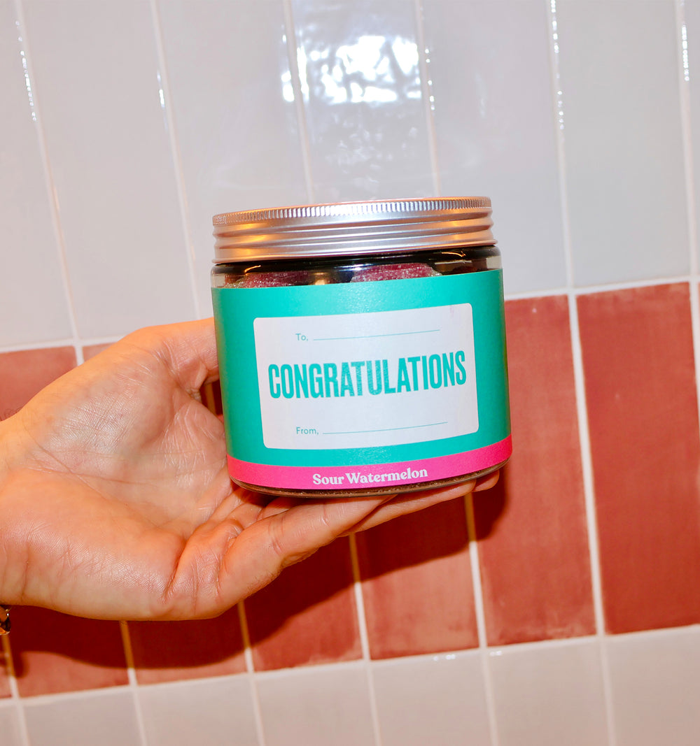 Congratulations Gift Jar (Sour Watermelon)