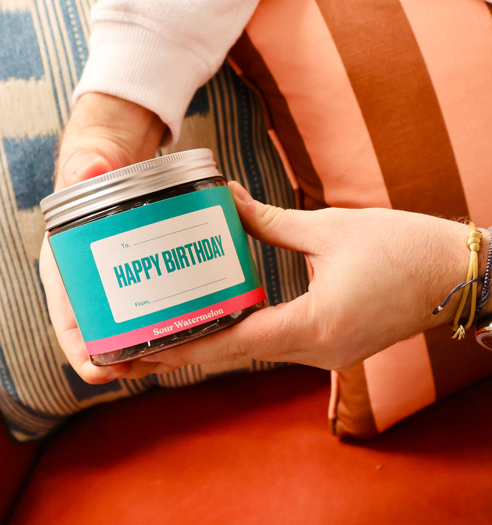 Happy Birthday Gift Jar (Sour Watermelon)
