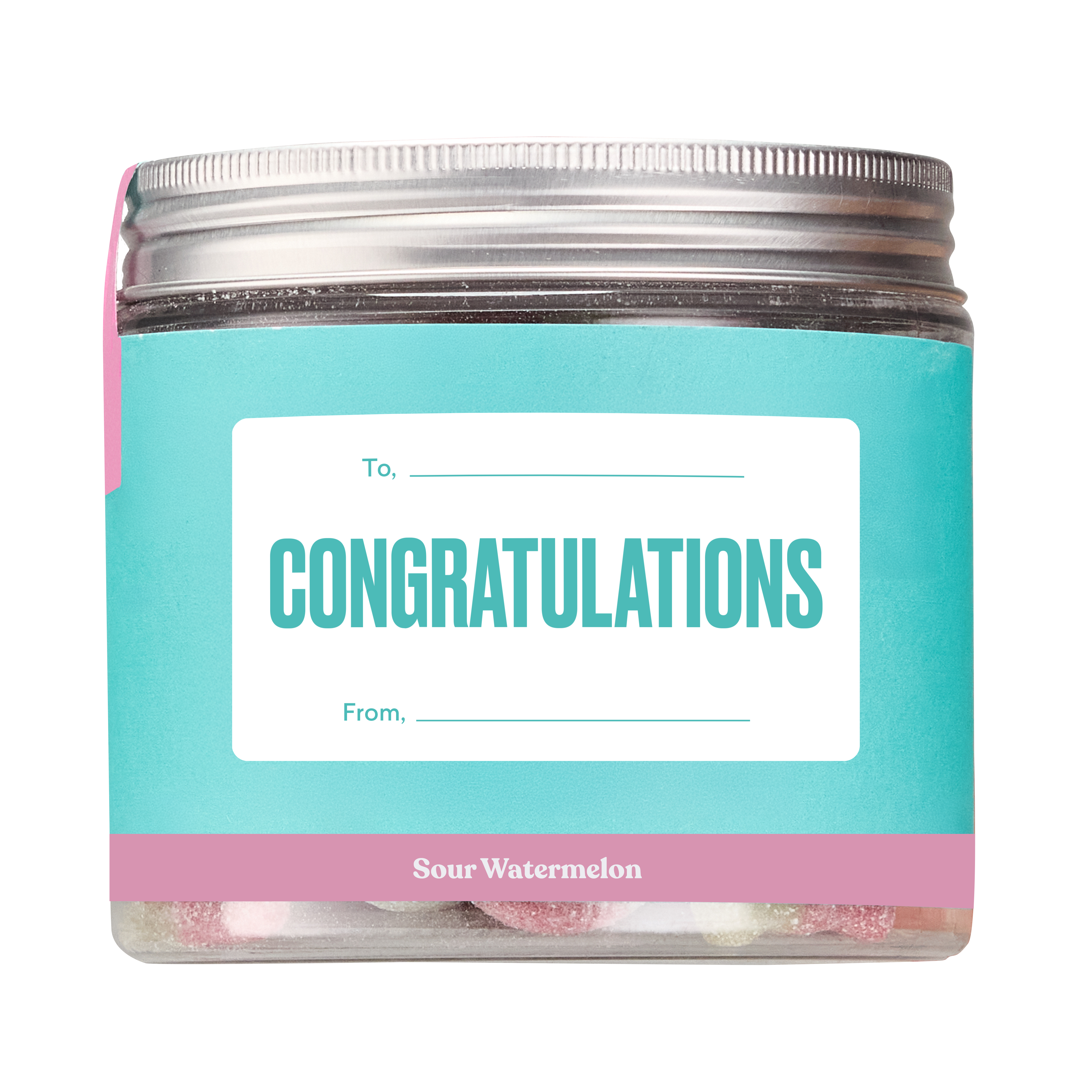 Congratulations Gift Jar (Sour Watermelon)