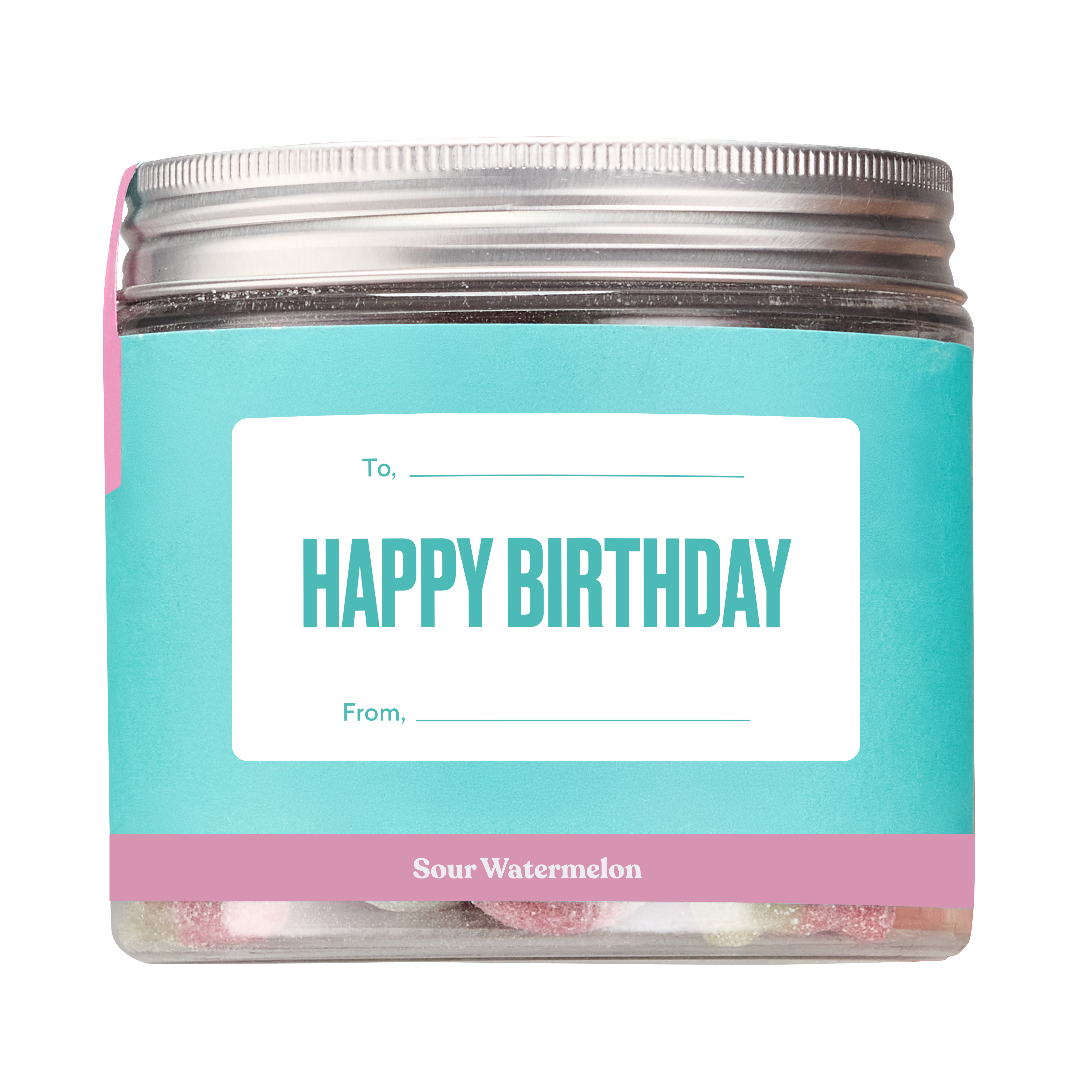 Happy Birthday Gift Jar (Sour Watermelon)