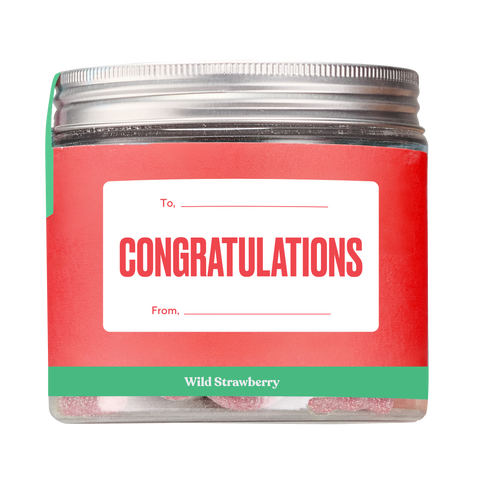 Congratulations Gift Jar (Wild Strawberry)